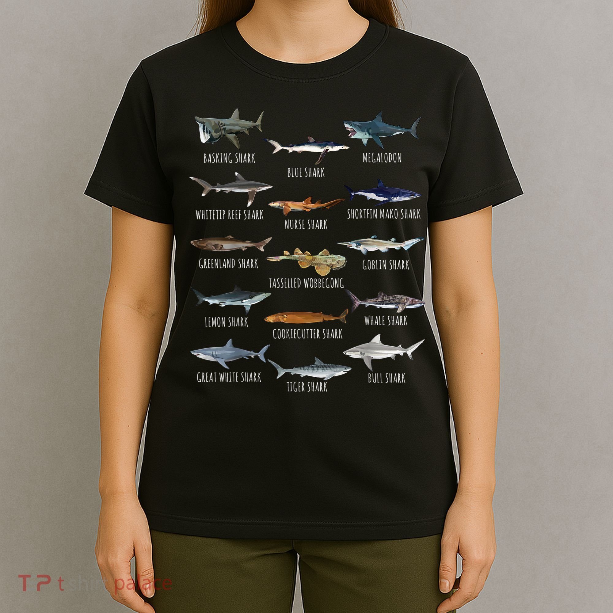Shark Species Biology Different Types Of Sharks T-Shirt