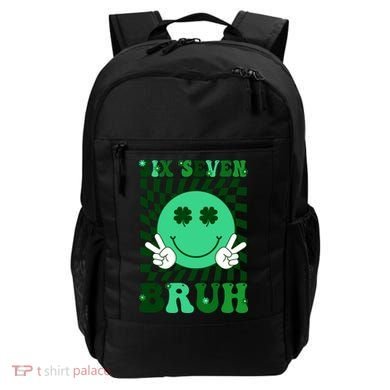 Six Seven Bruh Shamrock 67 Meme St Patrick's Day Backpack