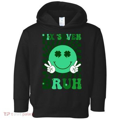 Six Seven Bruh Shamrock 67 Meme St Patrick's Day Toddler Hoodie