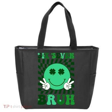 Six Seven Bruh Shamrock 67 Meme St Patrick's Day Tote Bag