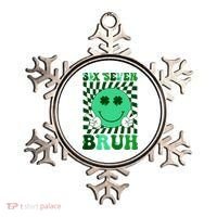 Six Seven Bruh Shamrock 67 Meme St Patrick's Day Ornament thumb 0