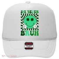 Six Seven Bruh Shamrock 67 Meme St Patrick's Day Hat thumb 0