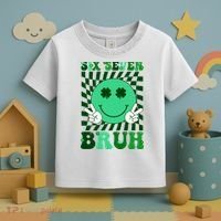 Six Seven Bruh Shamrock 67 Meme St Patrick's Day Toddler T-Shirt thumb 3