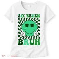 Six Seven Bruh Shamrock 67 Meme St Patrick's Day Women's T-Shirt thumb 0