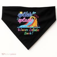 Splish Splash Bash Waterslide Summer Pool Birthday Party USA-Made Doggie Bandana thumb 0