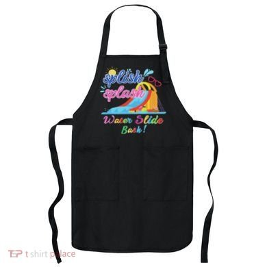 Splish Splash Bash Waterslide Summer Pool Birthday Party Apron