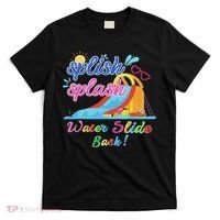 Splish Splash Bash Waterslide Summer Pool Birthday Party T-Shirt thumb 0