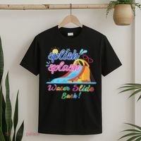 Splish Splash Bash Waterslide Summer Pool Birthday Party T-Shirt thumb 2