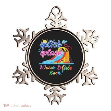 Splish Splash Bash Waterslide Summer Pool Birthday Party Ornament