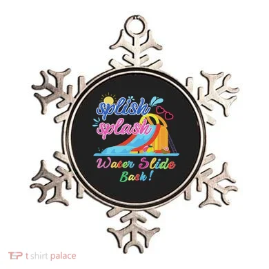 Splish Splash Bash Waterslide Summer Pool Birthday Party Ornament
