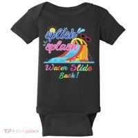 Splish Splash Bash Waterslide Summer Pool Birthday Party Baby Bodysuit thumb 0