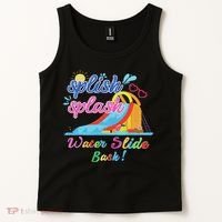 Splish Splash Bash Waterslide Summer Pool Birthday Party Tank Top thumb 2