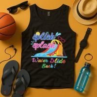 Splish Splash Bash Waterslide Summer Pool Birthday Party Tank Top thumb 4