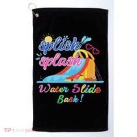 Splish Splash Bash Waterslide Summer Pool Birthday Party Golf Towel thumb 0