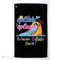 Splish Splash Bash Waterslide Summer Pool Birthday Party Golf Towel thumb 0