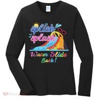 Splish Splash Bash Waterslide Summer Pool Birthday Party Women's Long Sleeve Shirt thumb 0