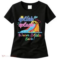 Splish Splash Bash Waterslide Summer Pool Birthday Party Women's T-Shirt thumb 0