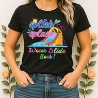 Splish Splash Bash Waterslide Summer Pool Birthday Party Women's T-Shirt thumb 2