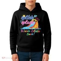 Splish Splash Bash Waterslide Summer Pool Birthday Party Kids Hoodie thumb 4