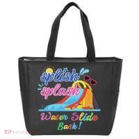 Splish Splash Bash Waterslide Summer Pool Birthday Party Tote Bag thumb 0