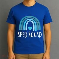 Sped Squad Boho Rainbow Teacher Special Education Funny Gift T-Shirt thumb 3