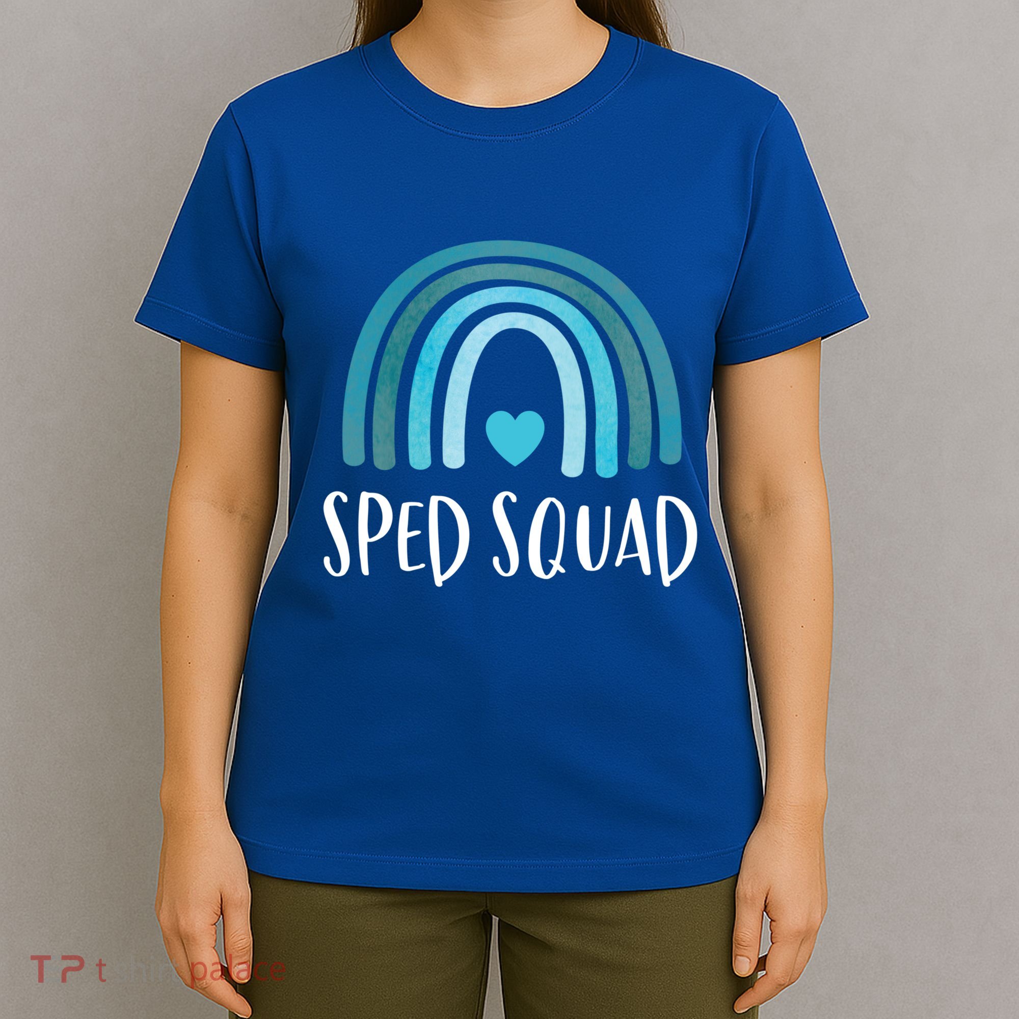 Sped Squad Boho Rainbow Teacher Special Education Funny Gift T-Shirt