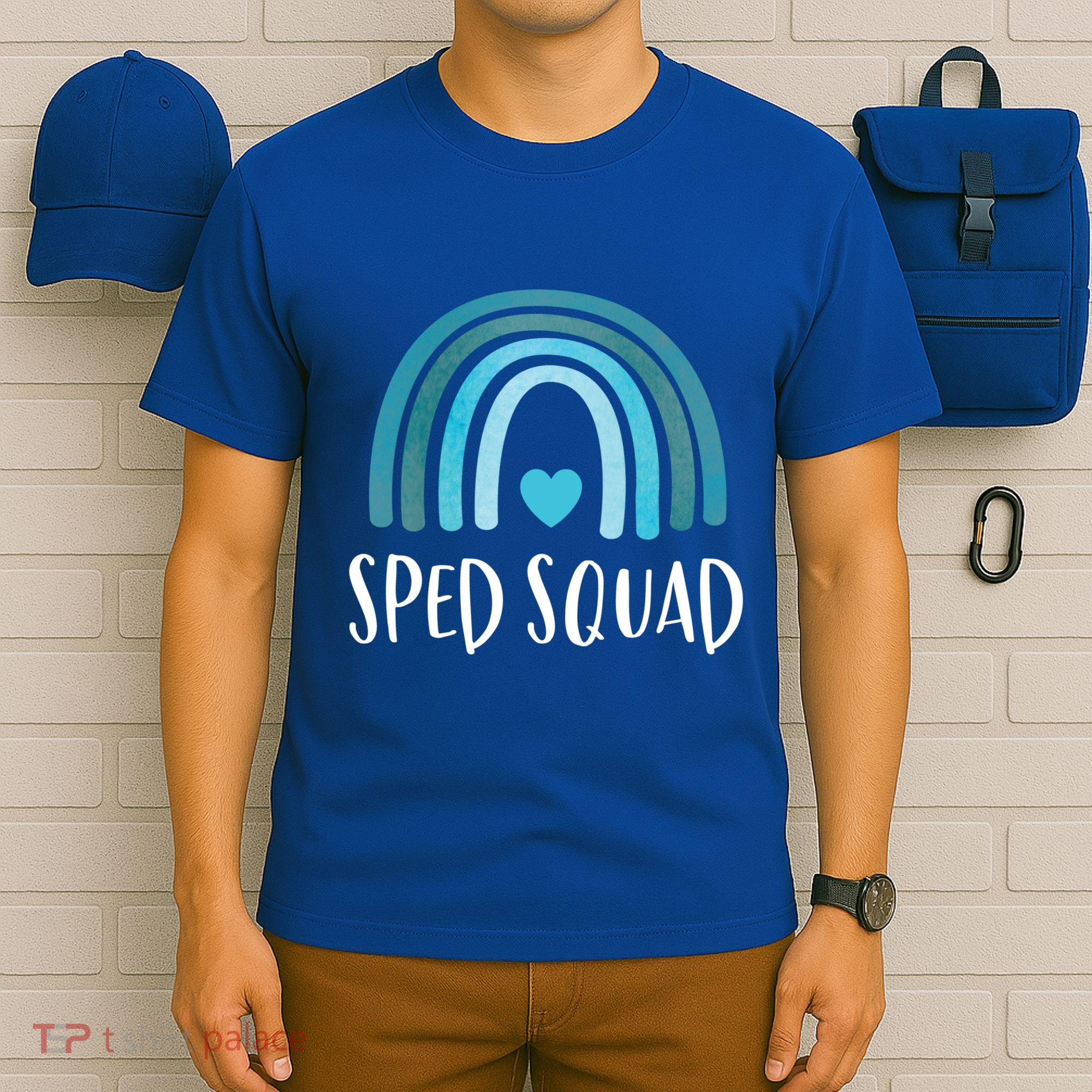 Sped Squad Boho Rainbow Teacher Special Education Funny Gift T-Shirt