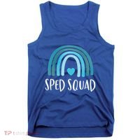 Sped Squad Boho Rainbow Teacher Special Education Funny Gift Tank Top thumb 0