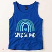 Sped Squad Boho Rainbow Teacher Special Education Funny Gift Tank Top thumb 2