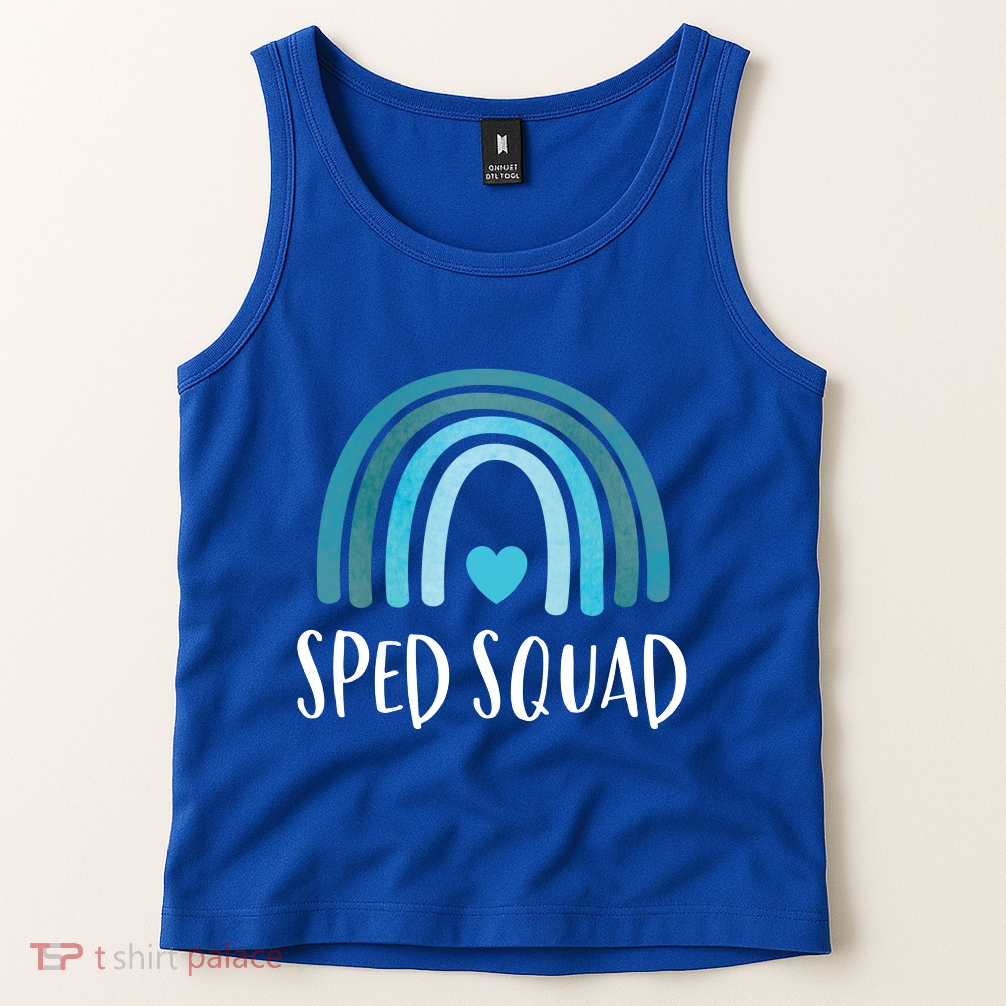 Sped Squad Boho Rainbow Teacher Special Education Funny Gift Tank Top