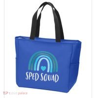 Sped Squad Boho Rainbow Teacher Special Education Funny Gift Tote Bag thumb 3