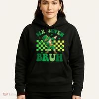 Six Seven Bruh St Patricks Day 6-7 Meme 67 Hoodie thumb 5