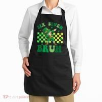 Six Seven Bruh St Patricks Day 6-7 Meme 67 Apron thumb 2