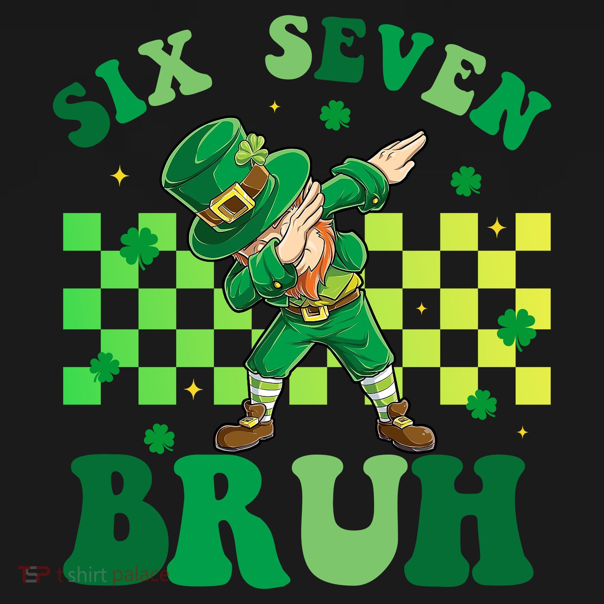 Six Seven Bruh St Patricks Day 6-7 Meme 67 Apron