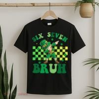 Six Seven Bruh St Patricks Day 6-7 Meme 67 T-Shirt thumb 2