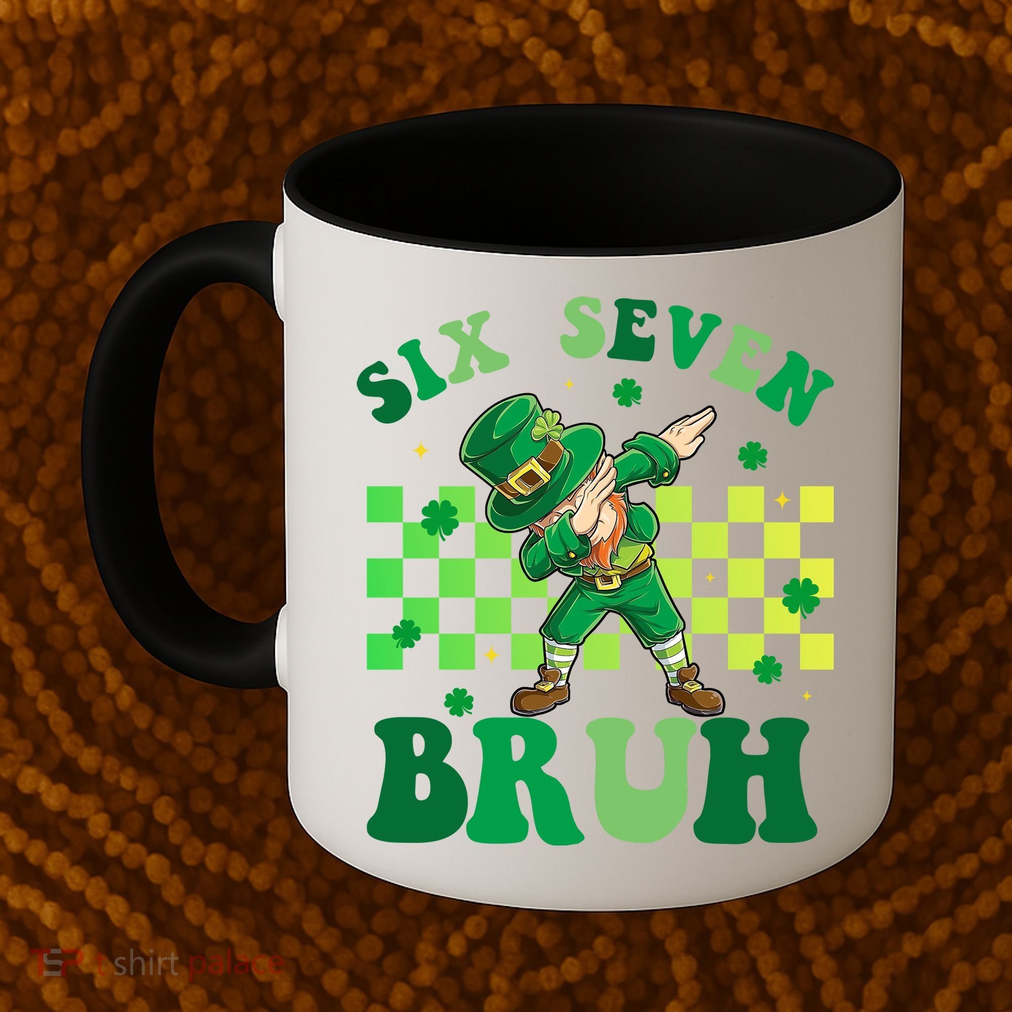 Six Seven Bruh St Patricks Day 6-7 Meme 67 Coffee Mug