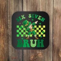 Six Seven Bruh St Patricks Day 6-7 Meme 67 Coaster thumb 0