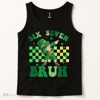 Six Seven Bruh St Patricks Day 6-7 Meme 67 Tank Top thumb 2