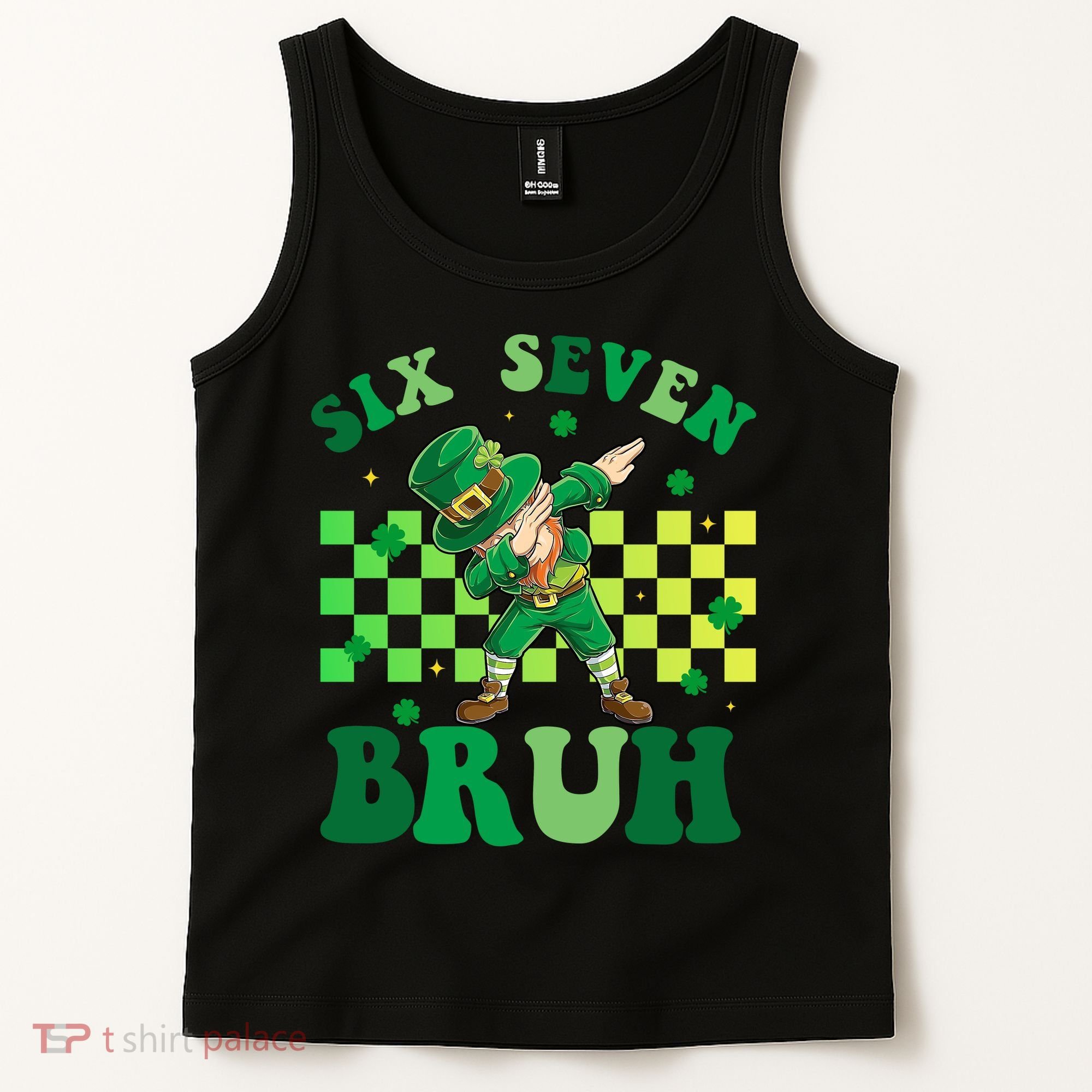 Six Seven Bruh St Patricks Day 6-7 Meme 67 Tank Top