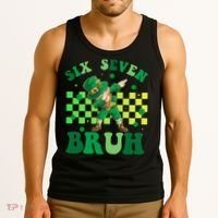 Six Seven Bruh St Patricks Day 6-7 Meme 67 Tank Top thumb 3