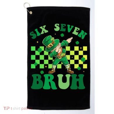 Six Seven Bruh St Patricks Day 6-7 Meme 67 Golf Towel