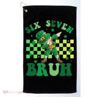 Six Seven Bruh St Patricks Day 6-7 Meme 67 Golf Towel thumb 0