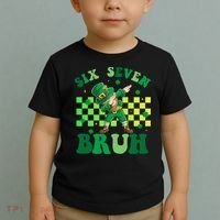 Six Seven Bruh St Patricks Day 6-7 Meme 67 Toddler T-Shirt thumb 2