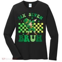Six Seven Bruh St Patricks Day 6-7 Meme 67 Women's Long Sleeve Shirt thumb 0