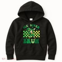 Six Seven Bruh St Patricks Day 6-7 Meme 67 Kids Hoodie thumb 0