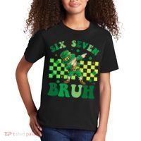 Six Seven Bruh St Patricks Day 6-7 Meme 67 Kids T-Shirt thumb 2