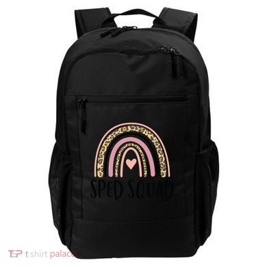 Sped Squad Boho Rainbow Teacher Special Education Cool Gift Backpack