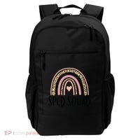 Sped Squad Boho Rainbow Teacher Special Education Cool Gift Backpack thumb 0