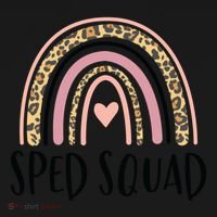 Sped Squad Boho Rainbow Teacher Special Education Cool Gift Backpack thumb 2