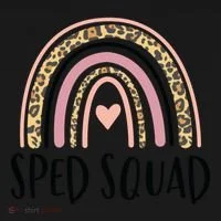 Sped Squad Boho Rainbow Teacher Special Education Cool Gift Bucket Hat thumb 4